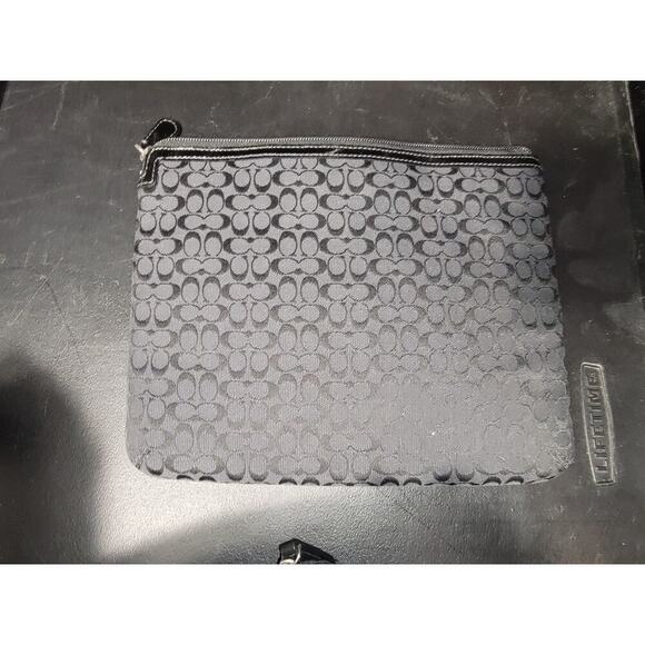 Coach Zip Around Travel Bag Black and Matching Tablet holder - Picture 13 of 14